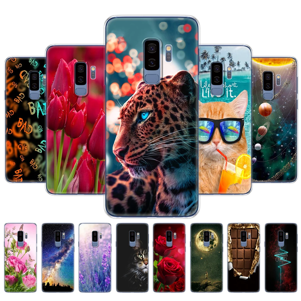 Per Samsung Galaxy S9/S9 Plus Cover Posteriore Per Samsung S9/S9 Plus Custodia Per Telefono Paraurti Silicone Morbido Tpu Protettivo Verniciato Coque