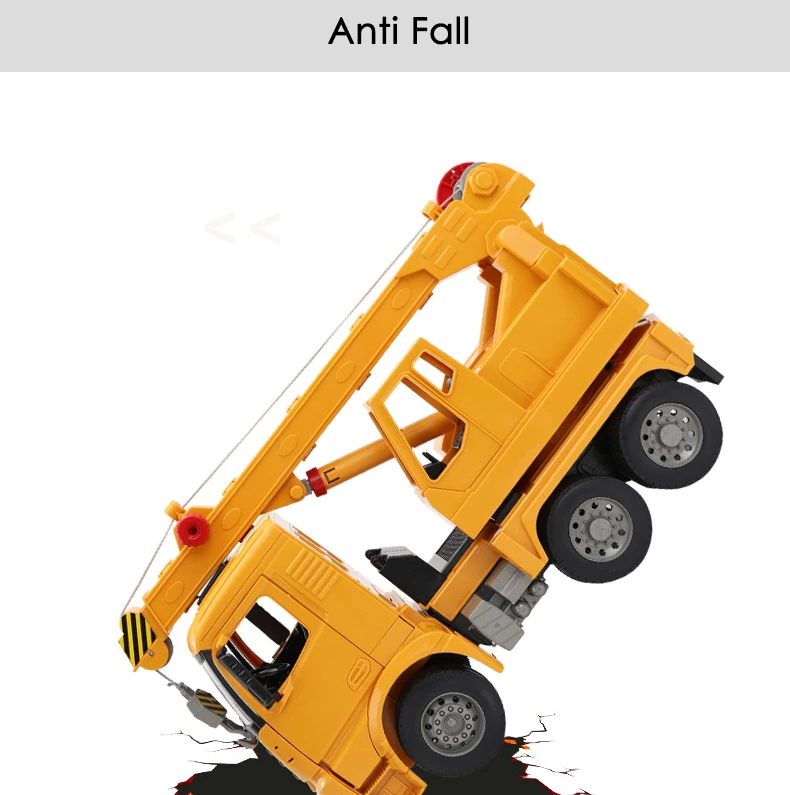 Младенческая блестящая детская игрушка машинка для моделирования журавль ручной инерционный анти-спад масштабируемый 3 года+ большой размер инженерные игрушки для детей