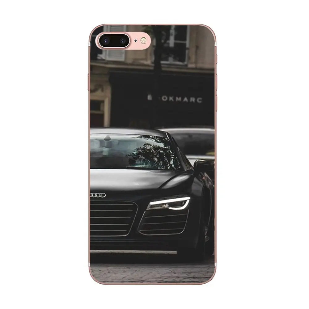 

Applicable iPhone Coloured Drawing Protective Case Audi R8 Cool Car