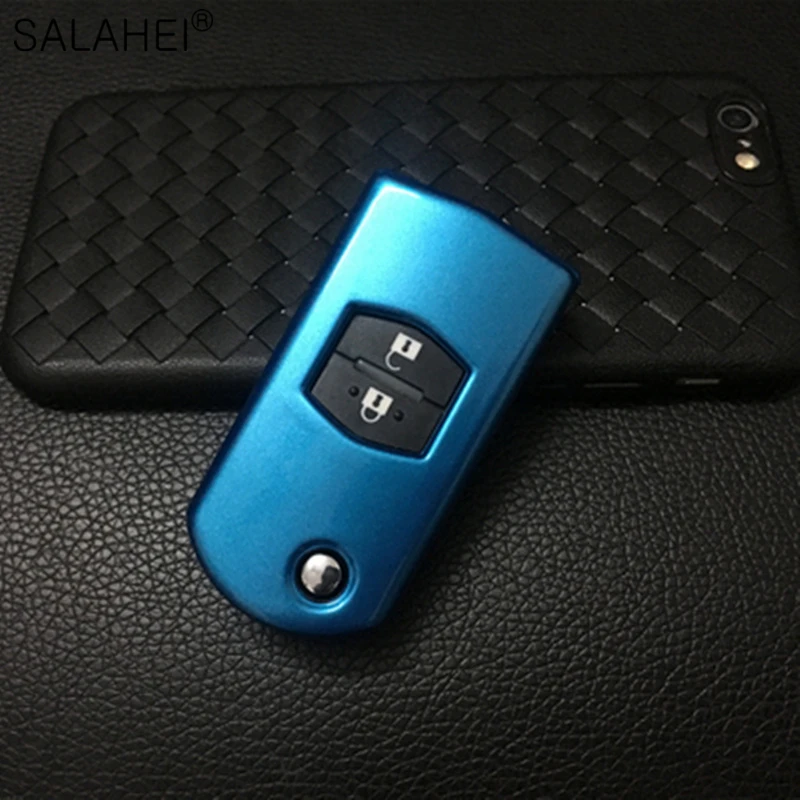 Car Key Case Cover Flip Case For Mazda 2 3 5 6 CX7 CX9 RX8 MX5 MPV Demio 2 Button Remote