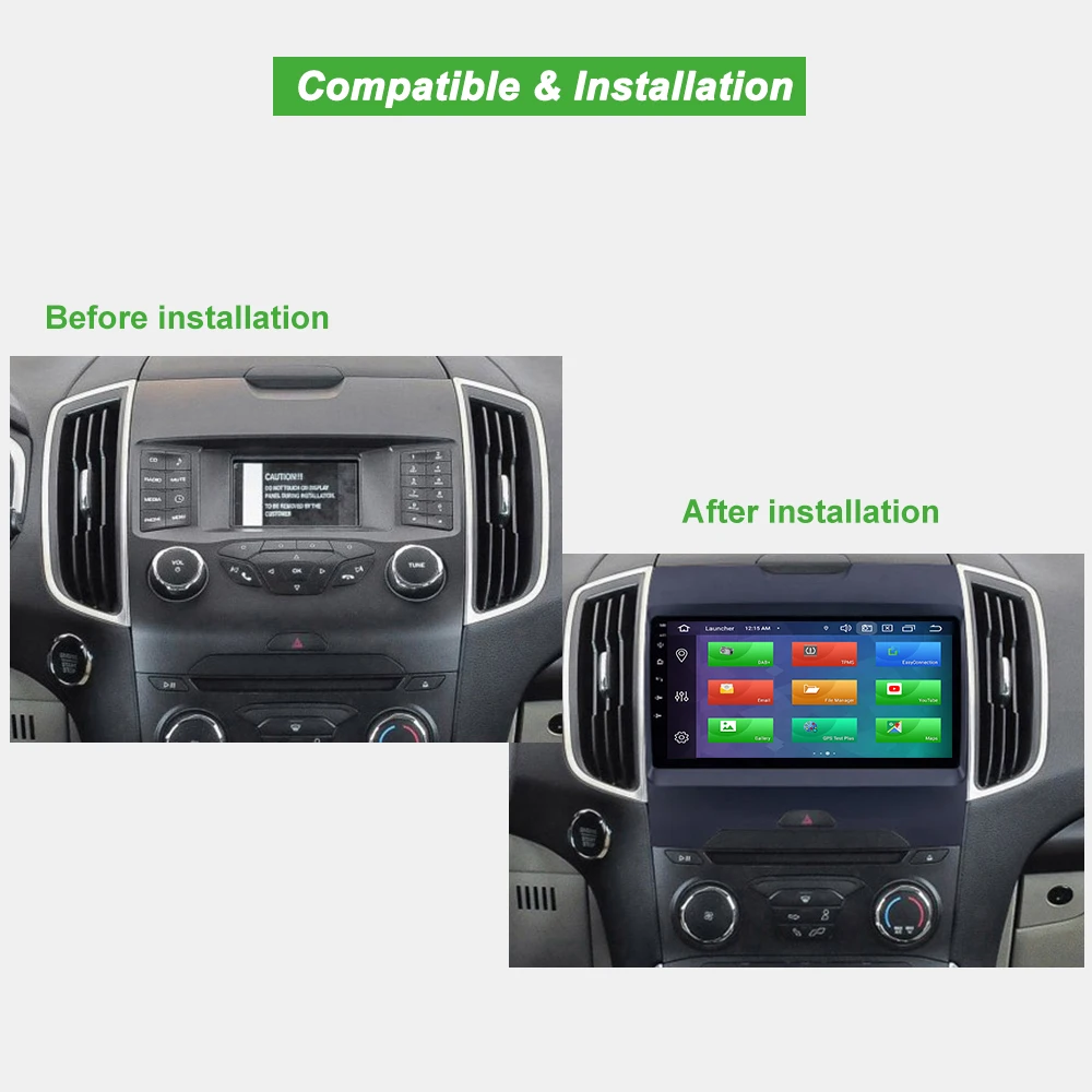 Bonroad " для Ford Edge 2013 автомагнитола gps навигация Мультимедиа HD сенсорный экран Bluetooth wifi TPMS SWC
