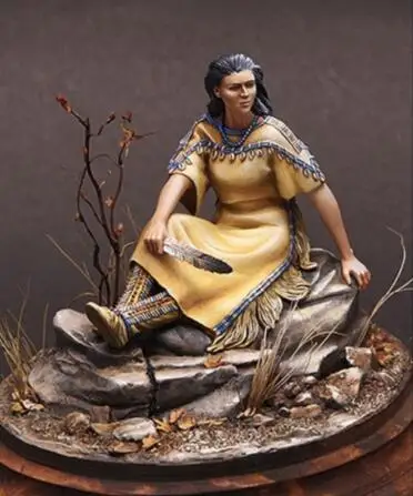 

1/24 ancient sit woman rest (WITH BASE ) Resin figure Model kits Miniature gk Unassembly Unpainted