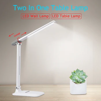 

Foldable LED Table Lamp Rechargeable USB Powered 3 Color 3 Dimming Desk Lamp Bedroom Reading Eye Protection Table Night Light
