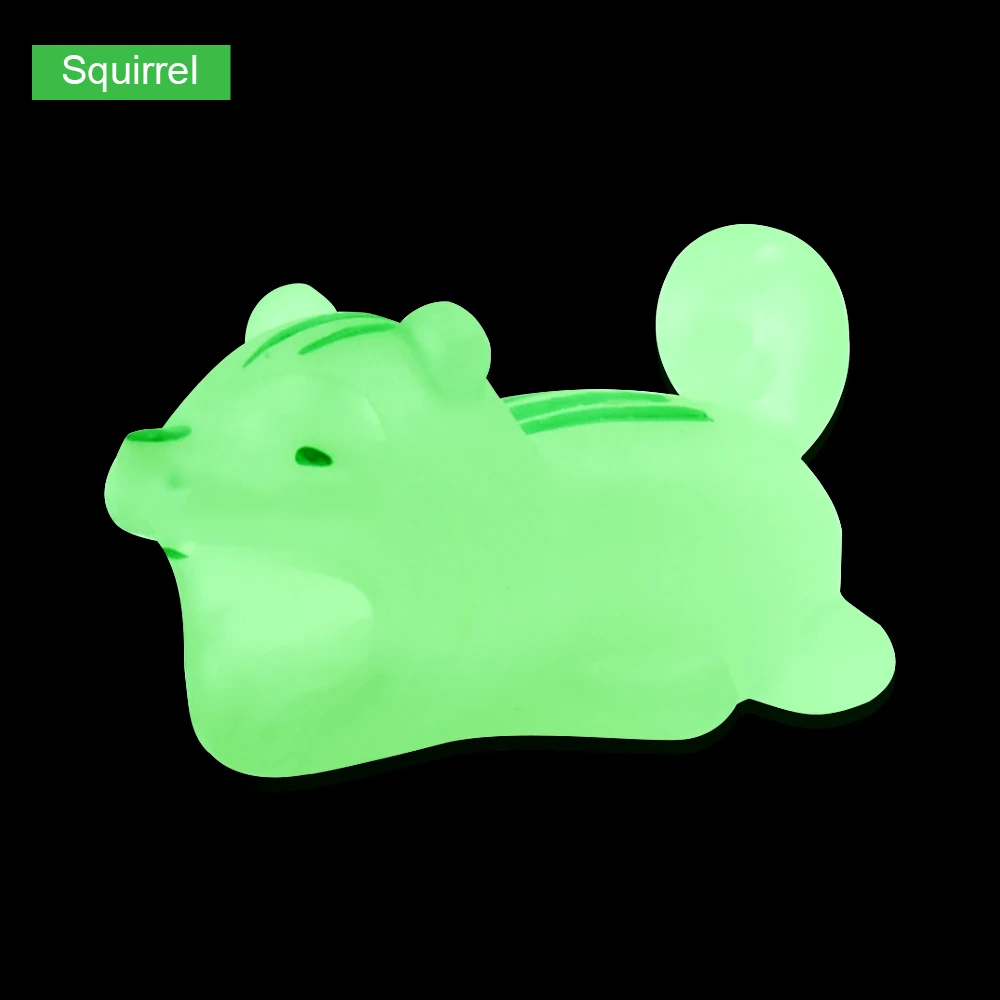 Squirrel CHIPAL Cable bite светящийся в темноте протектор для IPhone моталка телефон игрушка для розыгрыша ПВХ животное утка Лев Игрушка-черепаха модель забавная - Цвет: Squirrel