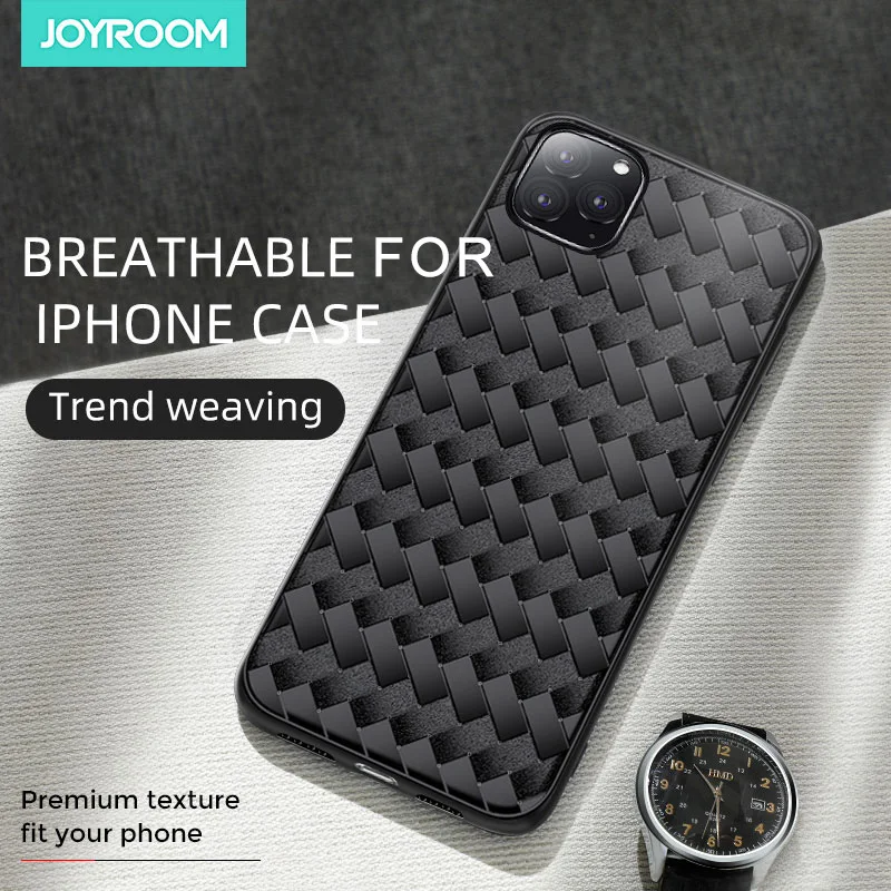Joyroom чехол для телефона Iphone 11 тканый защитный Pro Max высокого качества TPU | Мобильные