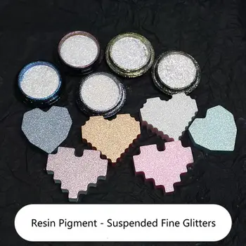 

5g Magic Resin Suspended Glitters Ultrafine Powder Resin Pigments DIY Jewelry Necklace Pendant Making Tools 5 Colors