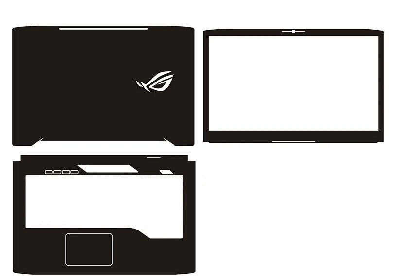

Кожаная/углеродная волоконная виниловая защитная наклейка для ноутбука Asus ROG STRIX GL703 GL703GE GL703GS GL703VD GL703VM 17,3"