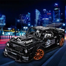 3168 adet RC çatallı Mustanged Hoonicorn RTR V2 modeli yapı taşı MOC-22970 araba yarışı tuğla çocuk oyuncakları çocuklar hediyeler