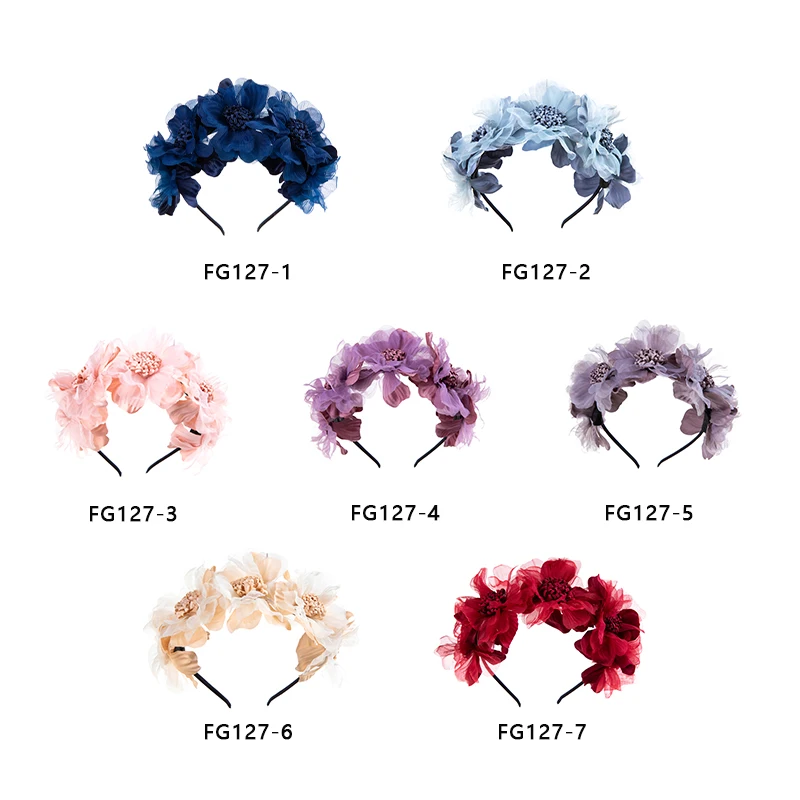 Baby Headband Baby Girls Crown Headband Princess Hair Accessories Kids Bridal Floral 0-3years Child Photo Tools hair accessories hair headband accessories baby headband set