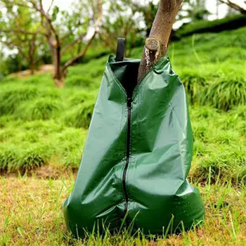 

20 Gallons Tree Watering Bag PVC Hanging Bag for Slow Release Plants Automatic Drip System with Durable Zip Garden Watering Bag