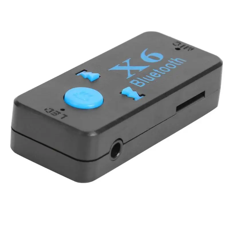 Лидер продаж bluetooth приемник Классический Нежный X6 3,5 мм AUX Беспроводной автомобиля bluetooth-аудиоресивер 4,2 адаптер Поддержка TF карты