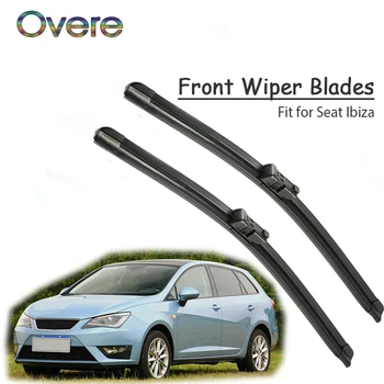 

Overe 1Set Rubber Car Front Wiper Blade Kit For Seat Ibiza 2002-2018 Windscreen Wiper Cleaning Brushes Original Accessories