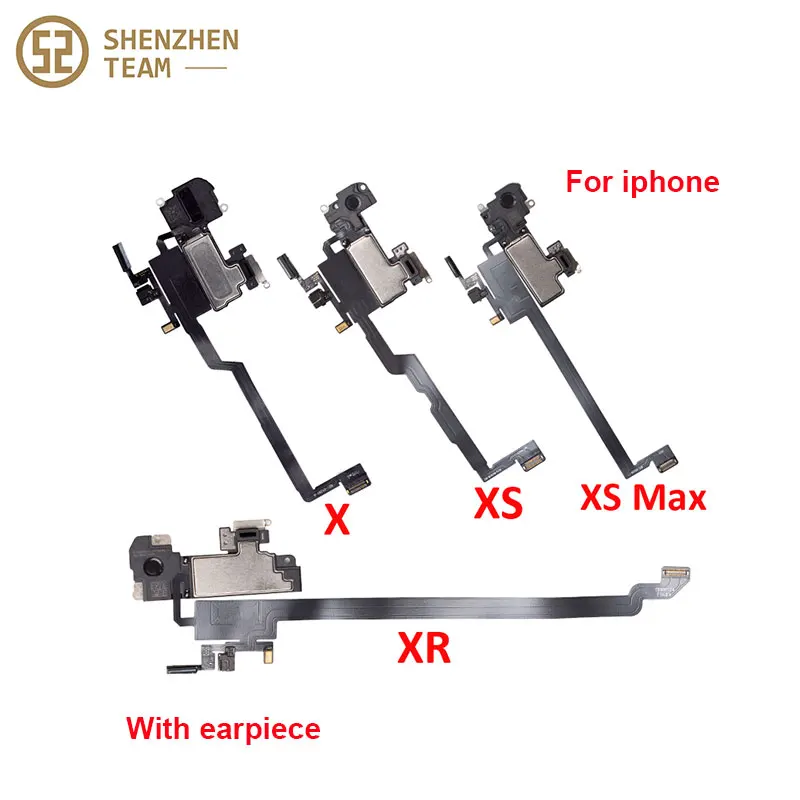 SZteam ORIGINAL earpiece flex cable for iPhone X XS MAX XR with or without Speaker Replacement Part original | Мобильные телефоны и