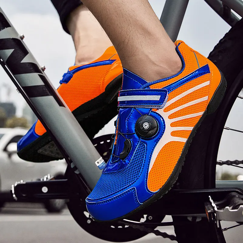 

Lock-Free Cycling Shoes Men's Reflective Mountain Bike Profession Non-Lock Riding Power Road Bike Cycling Shoe Cycling Shoes Wom
