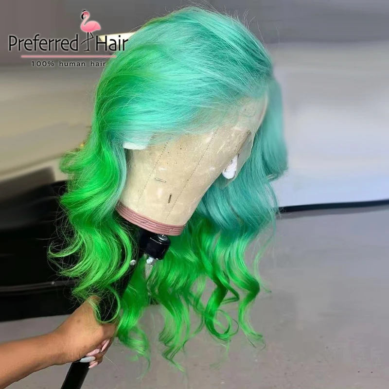 

Preferred Pre Plucked 13x4 Wavy Lace Front Wig Brazilian Ombre Lace Front Wig Remy Lace Front Human Hair Wigs For Black Women