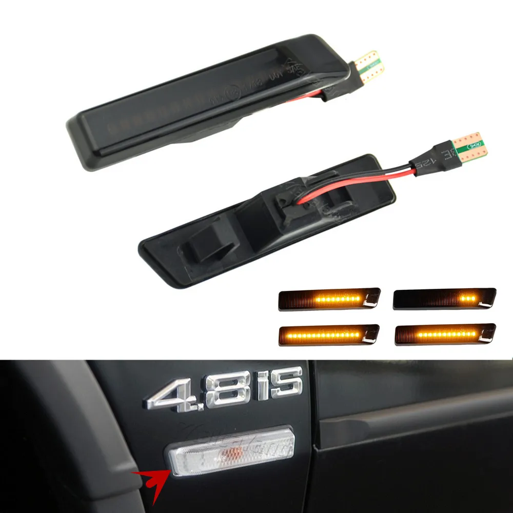 

For BMW X5 E53 19-06 E36 M3 Facelift 97-99 Car LED Dynamic Side Marker Light Flowing Turn Signal Sequential Indicator Blinker