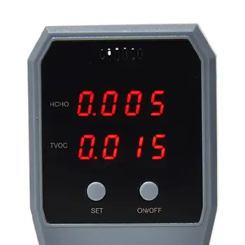 

Digital Air Quality Detector Indoor Dioxide CO2 PM2.5 Tester LED Backlight Display Formaldehyde Meter Monitor Home Safety Alarm