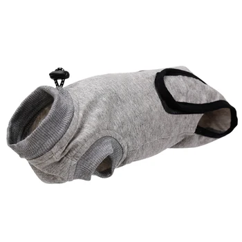 

Male Female Anti Licking Adjustable Buckles Abdominal Wounds Rehabilitation Pet Recovery Suit Breathable For Cats Cotton Blend