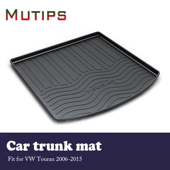 

Mutips 1Set Car Cargo rear trunk mat For VW Touran 2006 2007 2008 2009 2010 2011 2012 2013 2014 2015 Waterproof mat Accessories