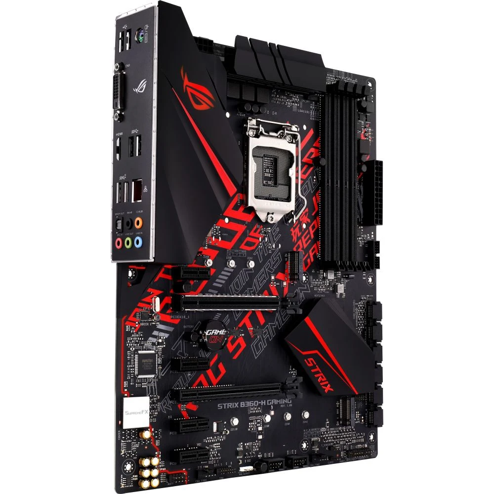 Материнская плата Asus ROG STRIX B360-H GAMING Soc-1151v2 Intel B360 4xDDR4 ATX AC`97 8ch(7.1) GbLAN