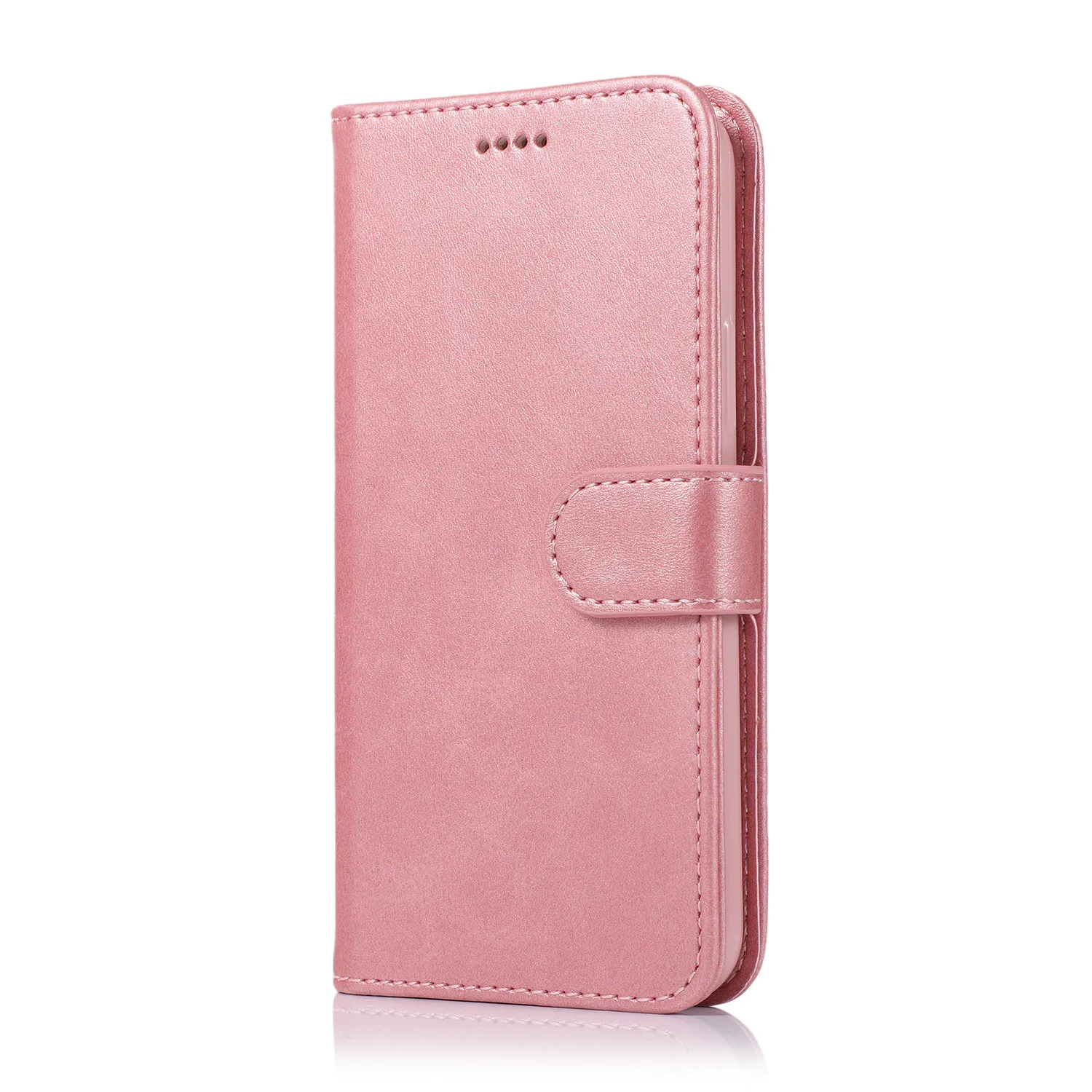 Кожаный магнитный флип-чехол для IPhone Xr Xs X 11 Pro Max, кошелек, держатель для карт, подставка, чехол-книжка для IPhone 8, 7, 6, 6s Plus, 5, 5S, чехол - Цвет: rose gold FF