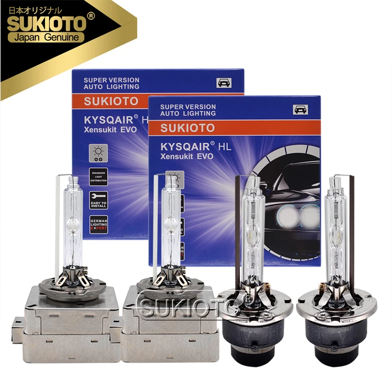 

SUKIOTO JAPAN 2PCS Xenon Standard 55W D1S D2S D3S D4S 35W 6000K 8000K 5000K 4300K OEM HID Xenon Headlight Bulb For All Car Lamp