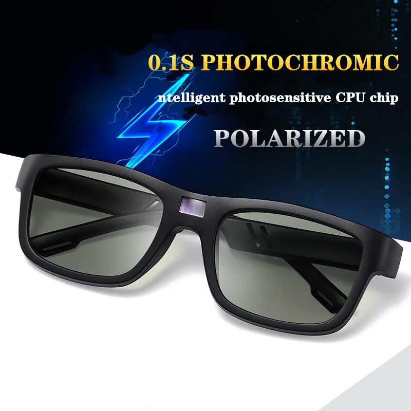 ZHIYI Vintage Men Women Chameleon Glasses LCD Smart Chip Photochromic Polarized Sunglasses Anti-Glare Glasses for Driving