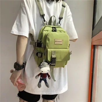 

Tooling style small backpack messenger bag single and double shoulder dual-use backpack female mini bag wild fashion trend bag