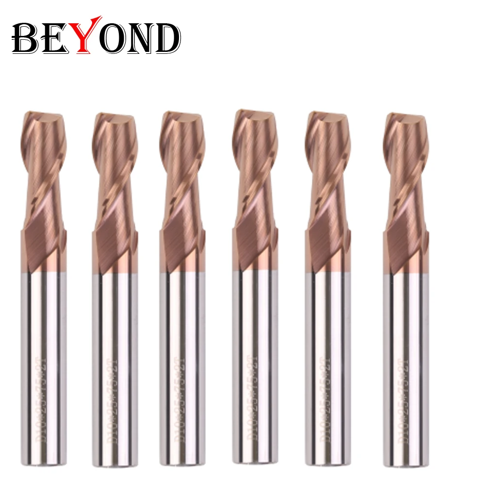 BEYOND EndMill HRC60 2 Флейта Фреза Карбид фрезы 1 мм 6 8 10 столярные инструменты сплав ЧПУ