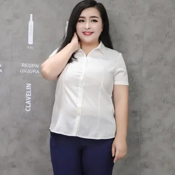 Ropa mujer talla grande 4xl 5xl 6xl женские блузы рубашки Блузка Плюс Размер одежда рубашка большие женские хлопковые OL Блузки M603