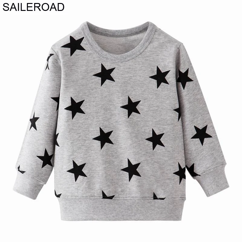SAILEROAD Мода Звезды Дети Толстовка с капюшоном Детские Толстовки Девушки Мальчик