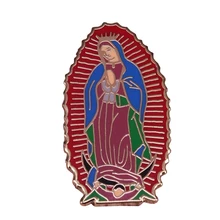 Наша Леди Guadalupe булавка Девы Марии брошь Святого религиозного значка католический подарок