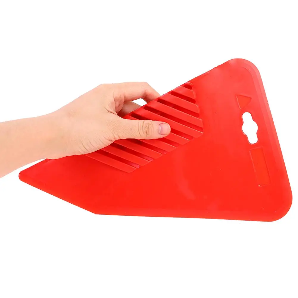 ZZ0151 Large Rubber Red Bevel Paint Brush Wall Hand Scraper Paint Wall Smoothing Device