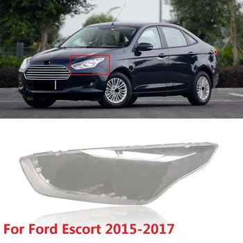 

CAPQX 1PCS For Ford Escort 2015-2017 Front Headlamp Lamp cover Lampshade Headlight Waterproof Bright head light Shade Shell cap