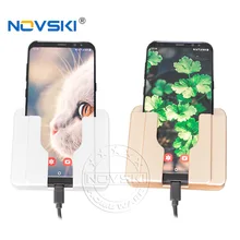 Штепсельная Вилка европейского стандарта Usb зарядное устройство поддержка для телефона заглушка-держатель Glu-тип клейкая Зарядка для сотового консоль для телефонов