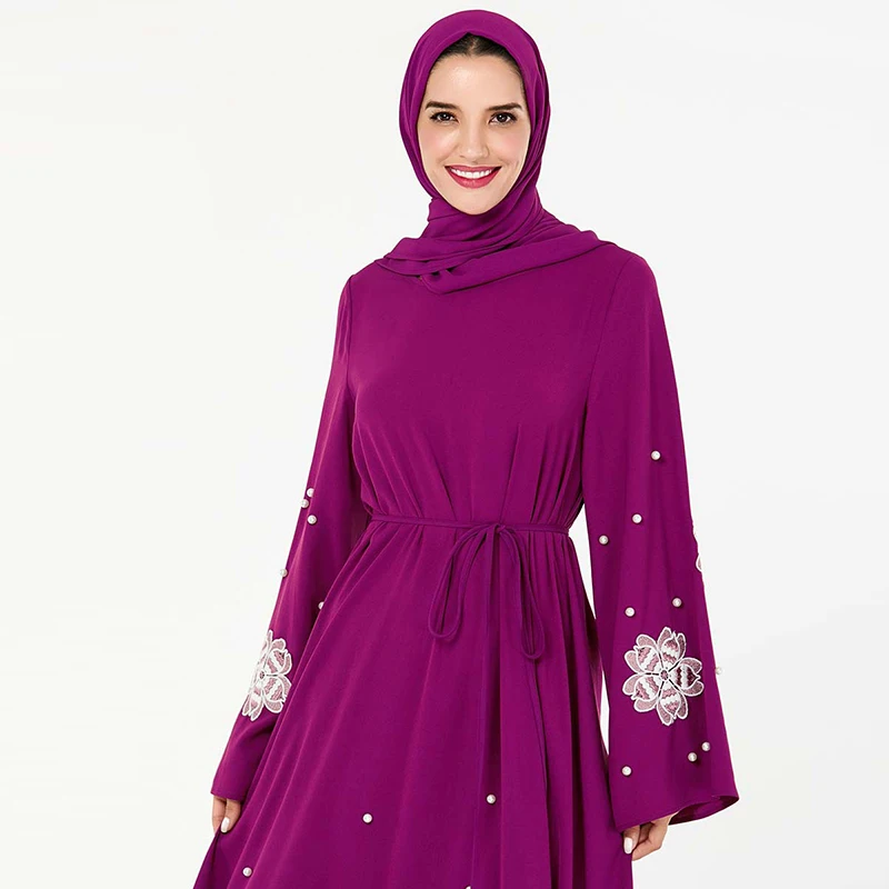 Vestido Плюс Размер abaya мусульманская одежда для Дубай мусульманское платье кафтан женская одежда платья Хиджаб Восточный халат из марокена одеяние мусульмане Kleding