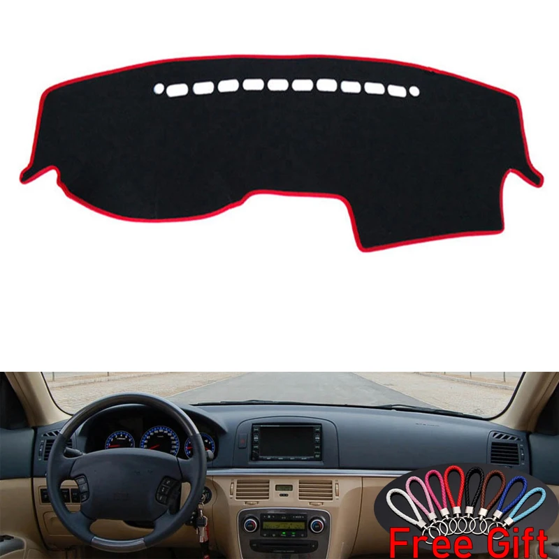 Для hyundai Sonata Ef 2005 2006 2007 автомобильный Стайлинг Нескользящие нижние Чехлы для приборной панели коврик для приборной панели Защита от Солнца Крышка для приборной панели
