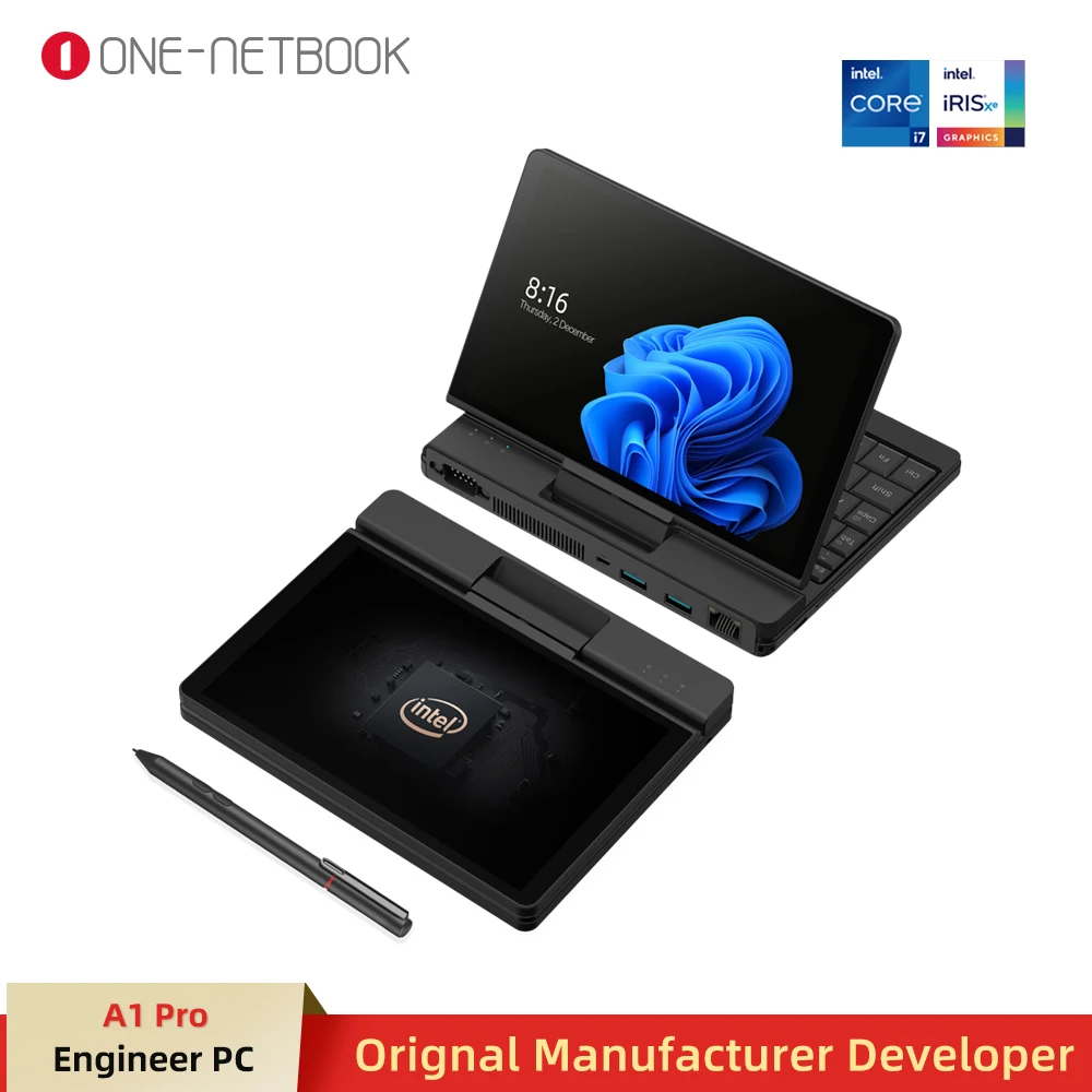 Originale One-Netbook A1 Pro Engineer Pc Mini Laptop 7 "Pocket Computer 16G 512G Ssd Core I5-1130G7 I3-1110G4 Notebook Win11