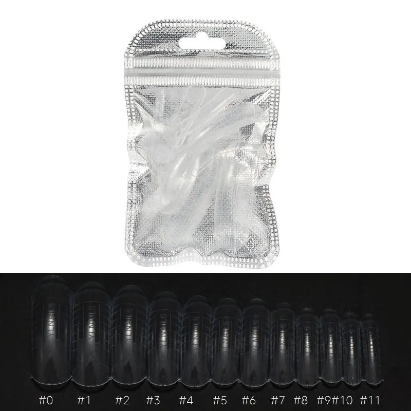 12pcs Soak off 100 шт./кор. продлить светодиодный конструирующий Гель-лак для ногтей, акриловый лак для ногтей с украшением в виде кристаллов поли гель быстро построить 10 Размеры быстро поддельные накладные ногти - Цвет: 12pcs