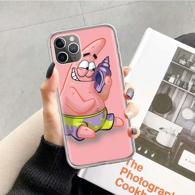 Чехол Губка Боб лучшие друзья для Apple iphone 11 Pro XS Max XR X 7 8 6 6S Plus 5 5S SE 10 десять подарок силиконовый чехол для телефона