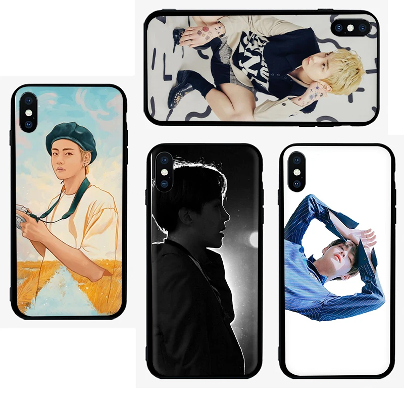 Kim V Taehyung Transparent TPU Soft Silicone Case Cover for Apple iPhone 12 Mini 11 Pro Max SE 2020 5 5S 6 6S 7 8 Plus X XR XS