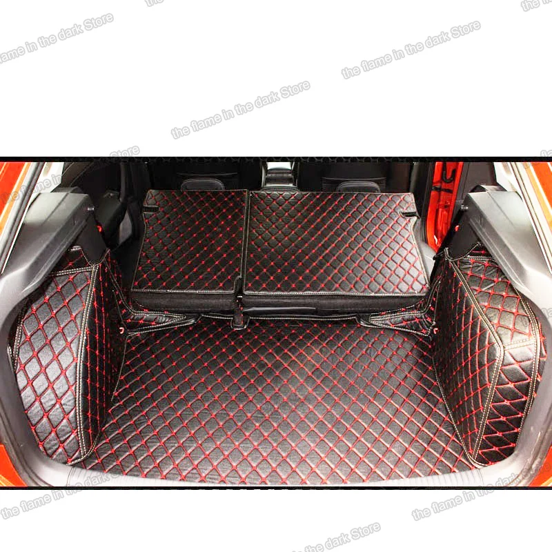 Кожаный коврик Lsrtw2017 для багажника автомобиля подкладка груза Skoda Rapid Spaceback 2015 2016