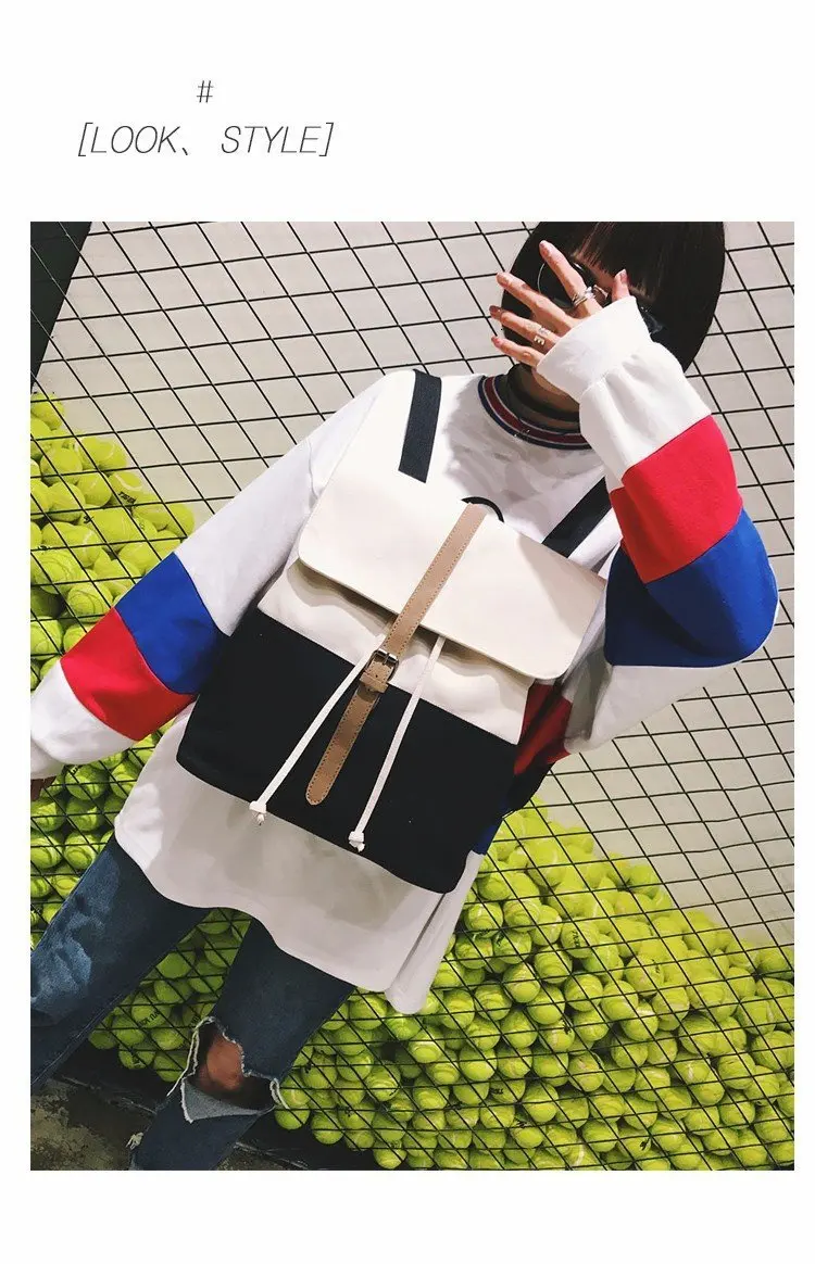 Женская сумка, корейский школьный рюкзак Harajuku, рюкзак для колледжа, Холщовый Рюкзак для кампуса