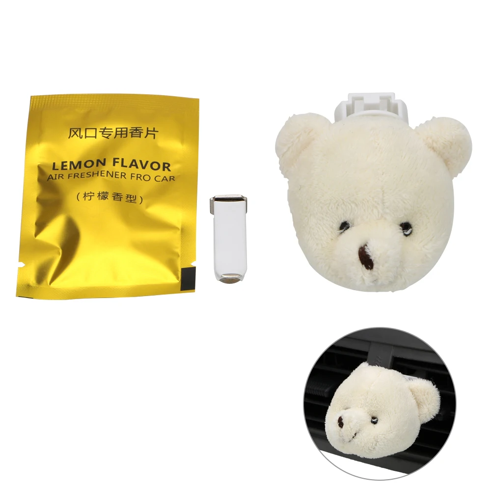 LEEPEE Air Freshener Interior Accessories Outlet Perfume Cute Bear Solid Perfume Diffuser Car-styling - Название цвета: bear