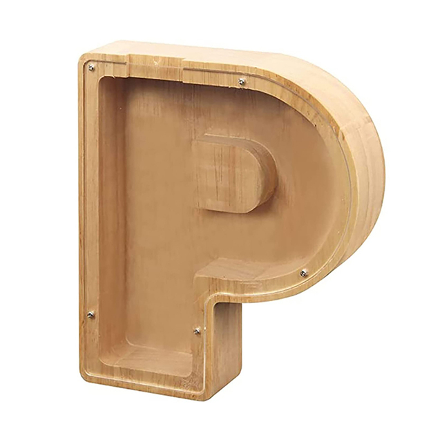 Twenty-six English Alphabet Storage Tank Personalized Storage Tank Money Boxes Wooden Desktop Ornament Home Decor