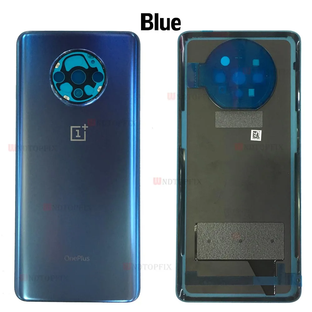 Оригинальное стекло для OnePlus 7T Pro задняя крышка батарейного отсека Дверь задняя стекло Oneplus 7T Крышка батарейного отсека 1+ 7T ProHousing чехол+ объектив камеры