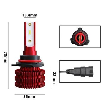 

Truck LED Headlight 36W 4000LM 9006/HB4 Waterproof Heatproof Accessories