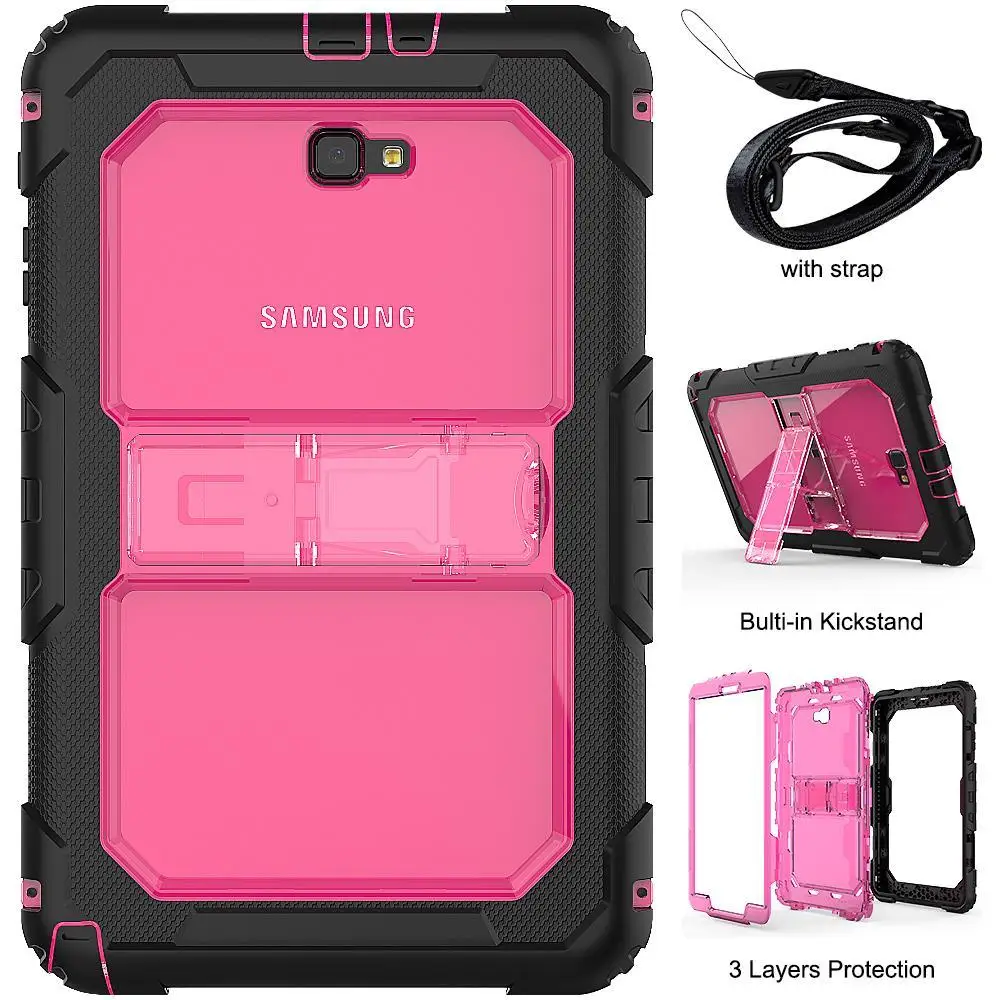 Противоударный детский чехол для samsung Galaxy Tab A 10,1 T580 T585 SM-T580 SM-T585 подставка силиконовая резиновая броня чехол s