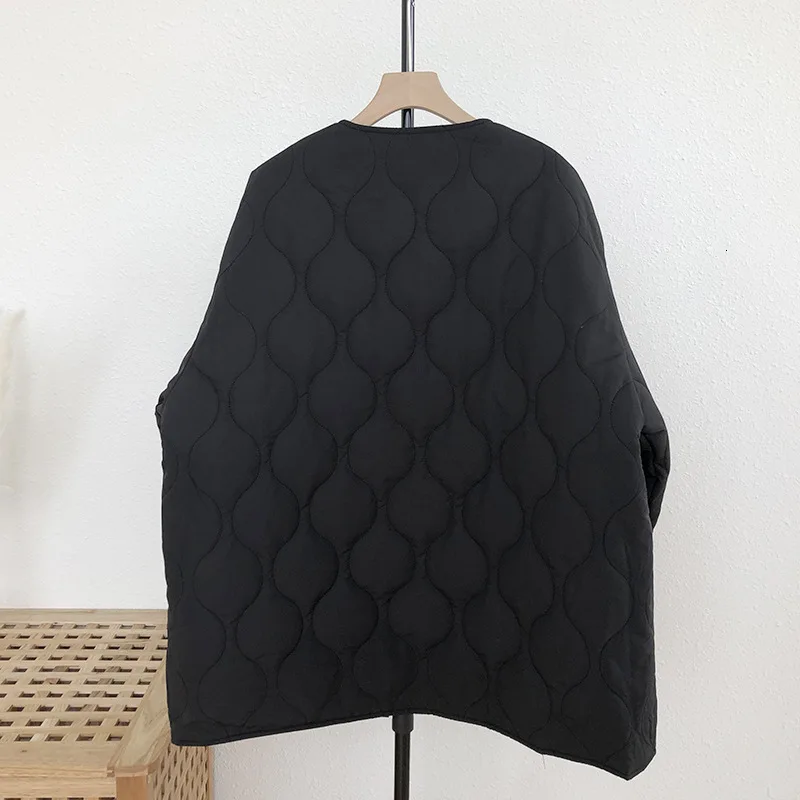 Mooirue, зимняя, осенняя, Harajuku, парка, пальто, куртка, женская, в клетку, свободная, свободная, с хлопковой подкладкой, одежда, сплошной цвет, приталенное пальто
