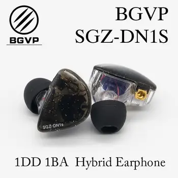 

BGVP HIFI Hybrid Earphone DN1S MMCX Detachable Interface Balanced Armature Dynamic Driver IEMs Resin Shell Multicolor With Cable